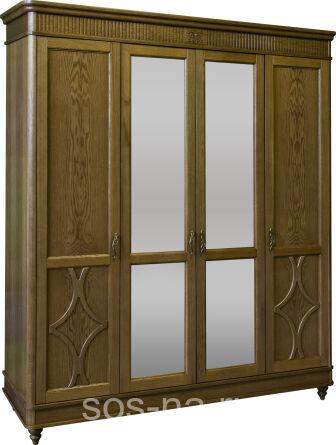 Шкаф для одежды 4д Юстина БМ2.691.1.27-01 (2359-01)